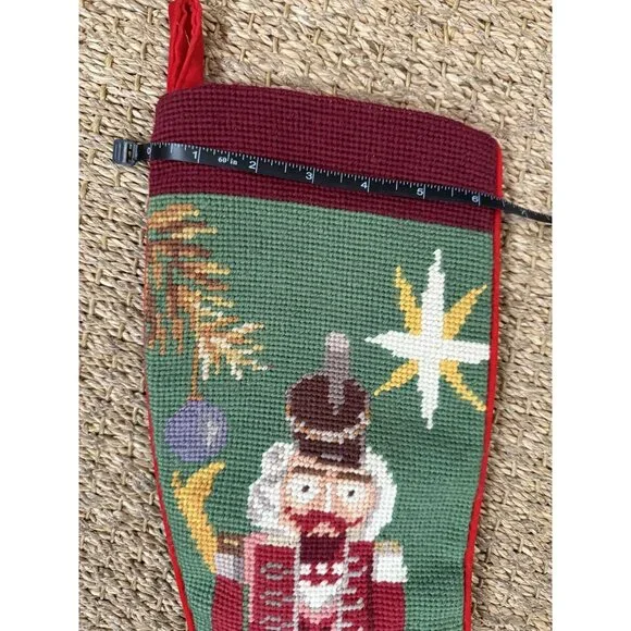 Imperial‎ elegance Wool Nutcracker Needlepoint Christmas Stocking Cross Stitch - Picture 7 of 7